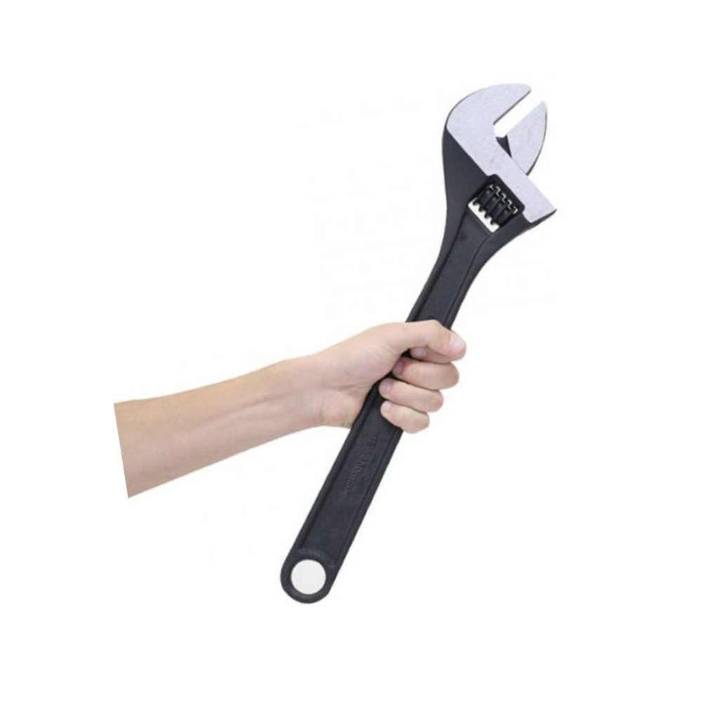 Adjustable Drop Forged Stainless Steel Wrench Natural Finish Chrome Polished Surface Various Sizes Metric System DIY Industrial