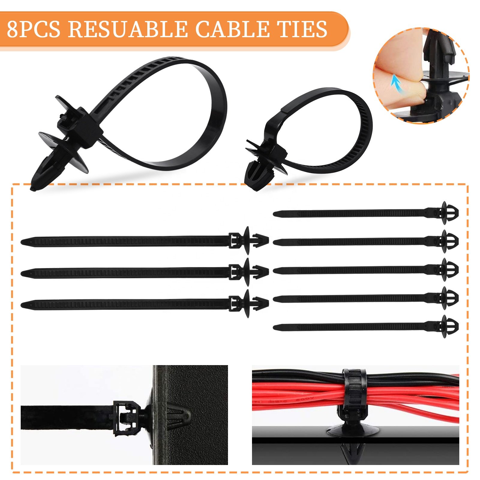 395 pcs Car Fastening Clips Universal Door Panel body Clips with Disassembly Tools Set Release Tool Cable Tie Spongy Cushion