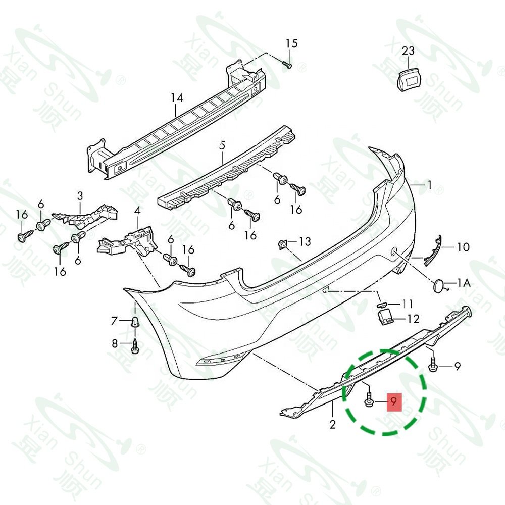 Xianshun OEM Quality Car Clip Metal Screw Bolt Trox Truss Screw Bolt Auto Fasteners and Clips