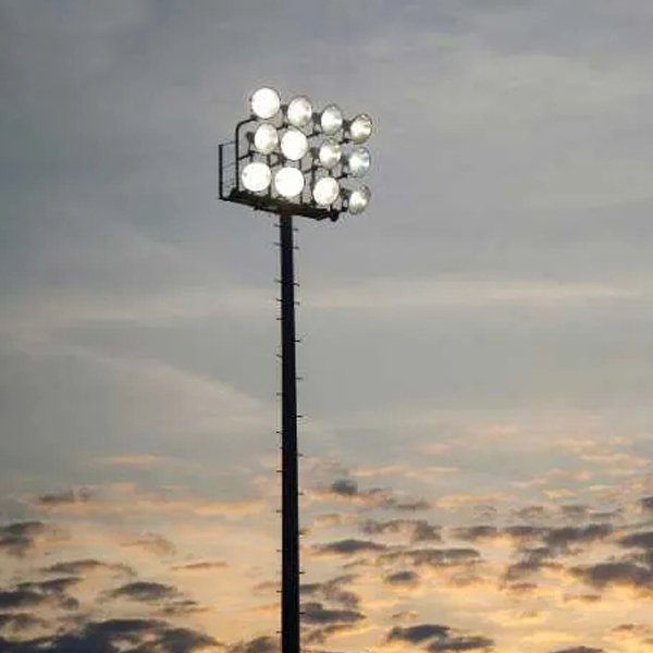 Outdoor 25m high mast light pole high mast stadium flood light 400w 600w 800w high mast light