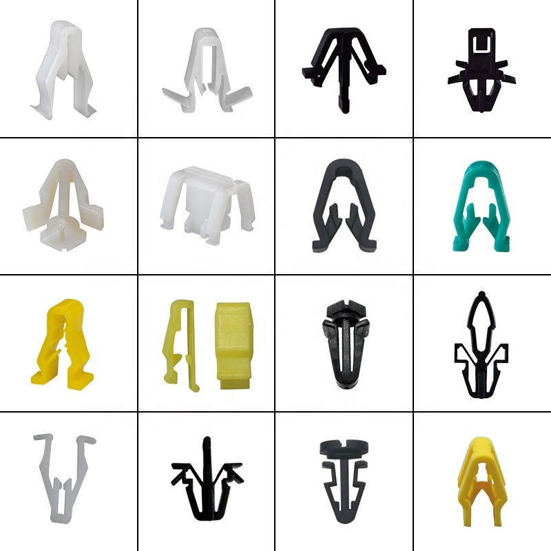 H19 Auto U-Type White Snaps Plastic Clip for Car Audio Auto Plastic Trim Clips
