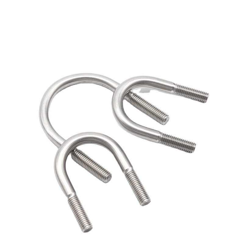 China Manufacturing Galvanized U Bolt Auto Part Trailer U-bolt Nut High Quality 304/316 High Strength Stainless Steel U Bolt