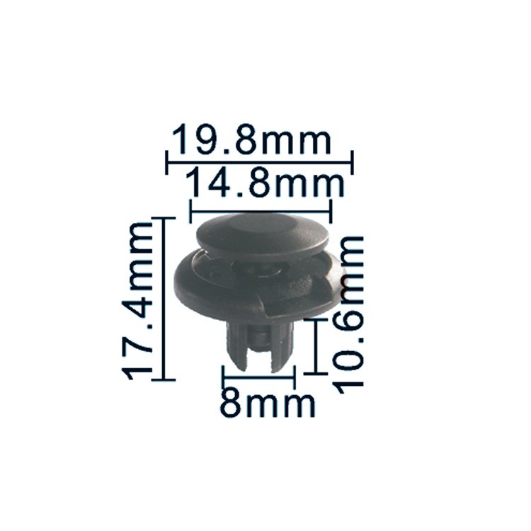 Automotive Auto Bumper Fender Clips Plastic Rivet Fastener Plastic Rivet