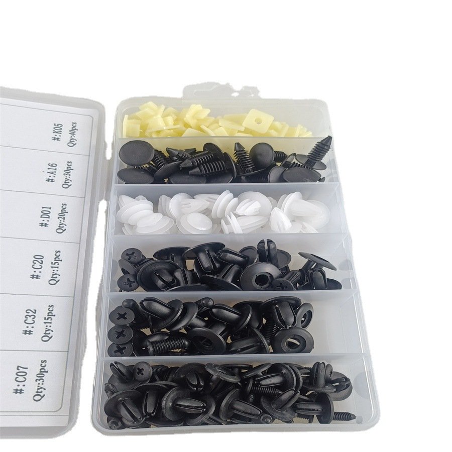 OEM C0352 150PCS 6Types Rivet Screws Retainer Panel Push Body Interior Plastic Car Auto Bumper Clip for BMW Clip Nail Fastener