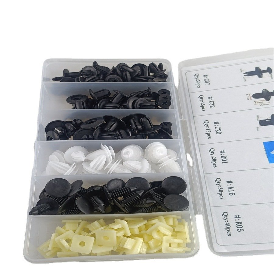 OEM C0352 150PCS 6Types Rivet Screws Retainer Panel Push Body Interior Plastic Car Auto Bumper Clip for BMW Clip Nail Fastener