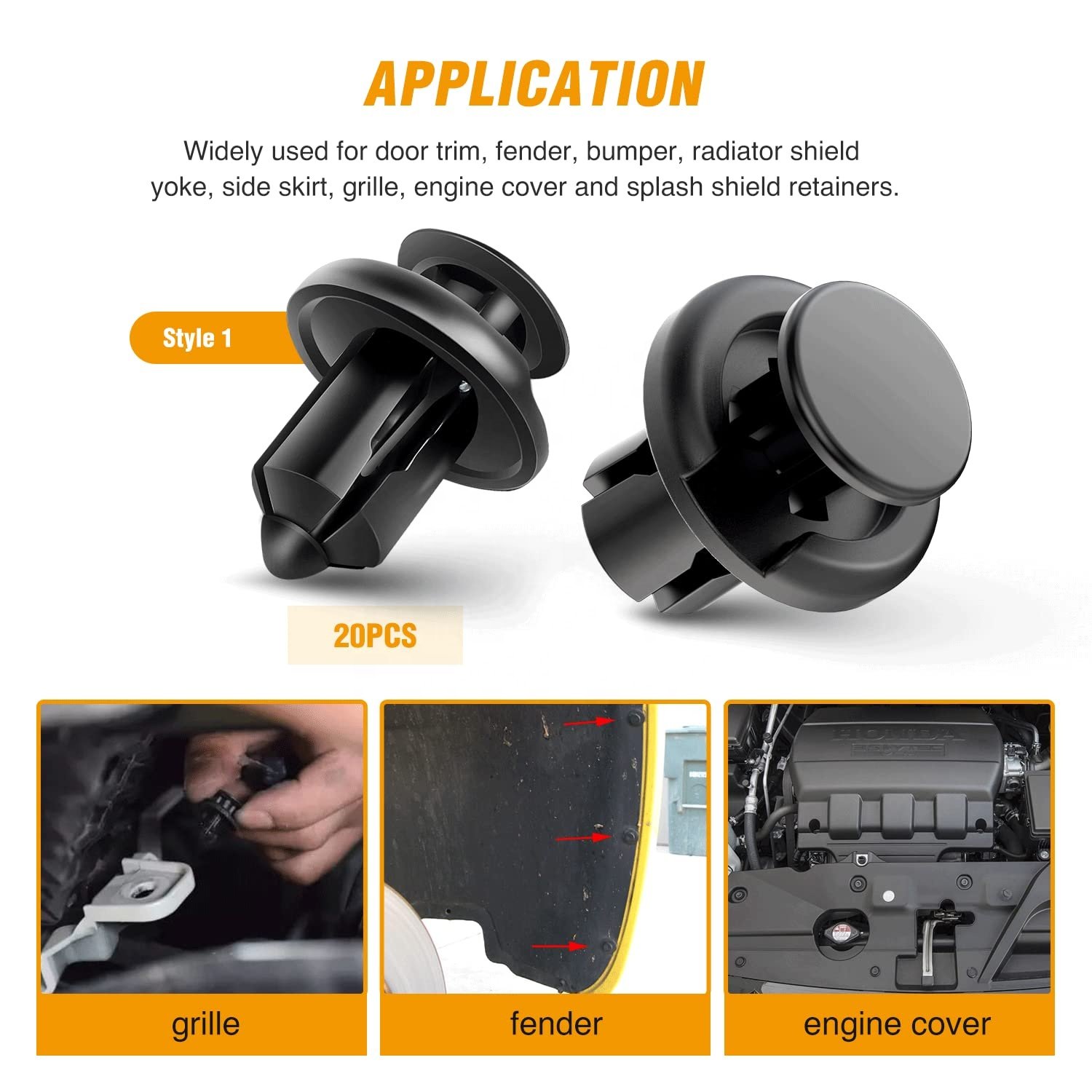 120pcs Car Body Fastener Auto Fixing Clips Kit With 1 Open Pry Panel Dash Radio Installer Door Trim Removal Tool
