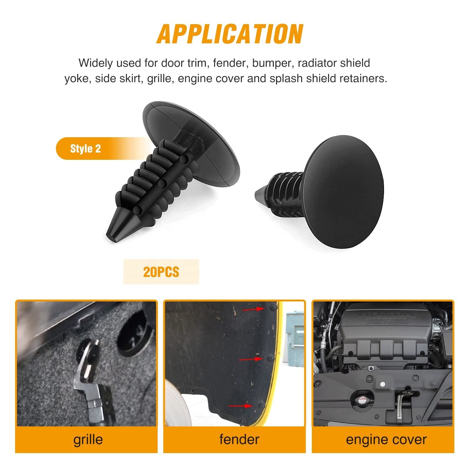 120pcs Car Body Fastener Auto Fixing Clips Kit With 1 Open Pry Panel Dash Radio Installer Door Trim Removal Tool