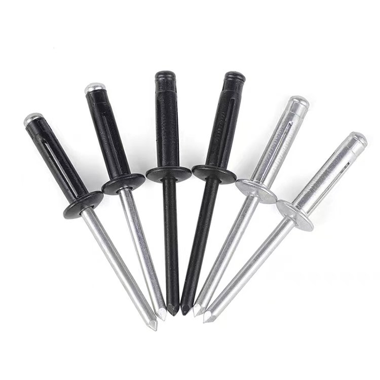 Customized Aluminium Ring Grooved Shank Open End Flat Round Head Solid Metal Lantern Rivet Blind Pop Rivet for General Industry