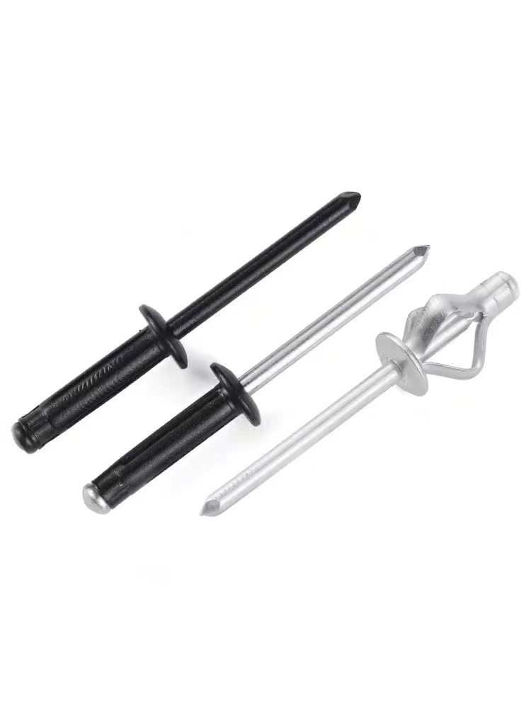 Customized Aluminium Ring Grooved Shank Open End Flat Round Head Solid Metal Lantern Rivet Blind Pop Rivet for General Industry
