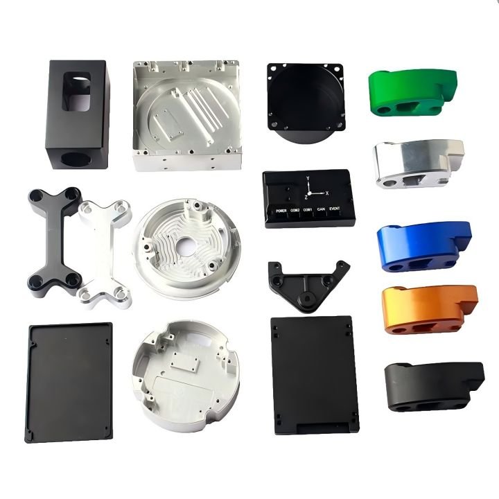 OEM 3D Model CNC Machining Service for Black Anodized Aluminum Milling Parts Metal & Plastic Materials-Steel & Aluminium