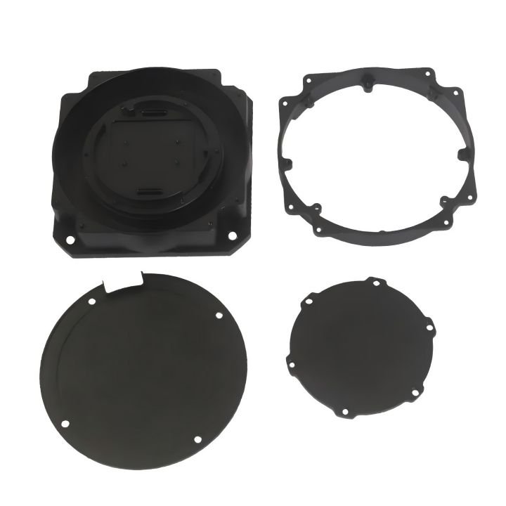 OEM 3D Model CNC Machining Service for Black Anodized Aluminum Milling Parts Metal & Plastic Materials-Steel & Aluminium