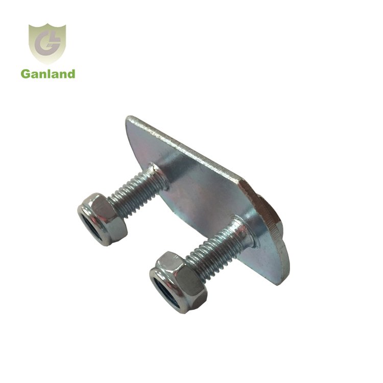 GL-15214 Side Curtain Buckle Assembly Welding Fastening Plate with studs