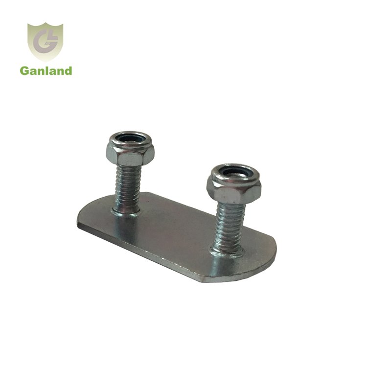 GL-15214 Side Curtain Buckle Assembly Welding Fastening Plate with studs
