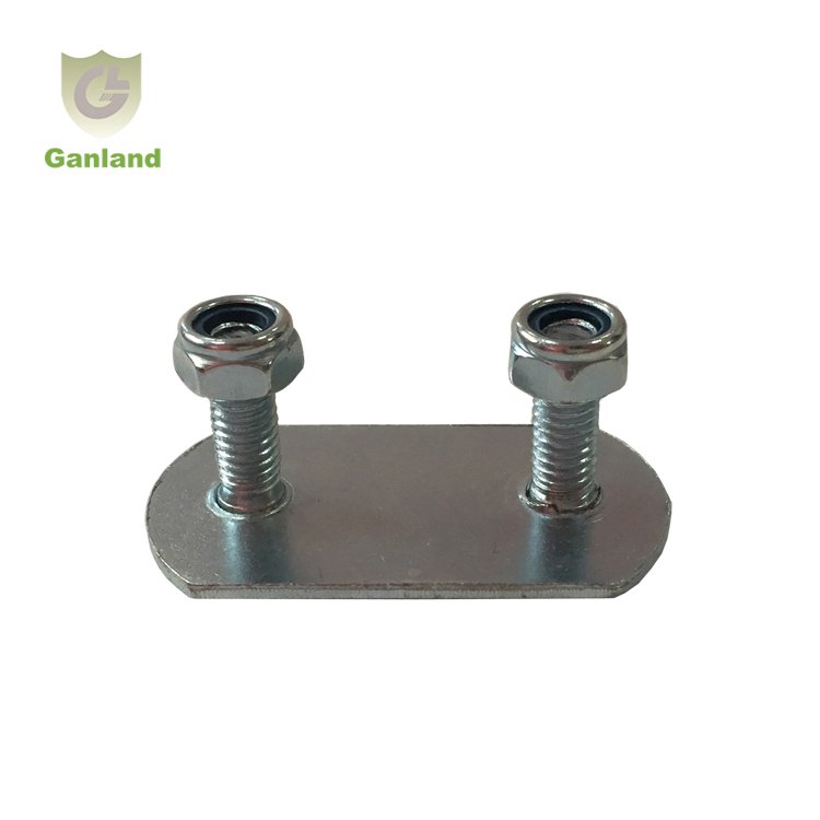 GL-15214 Side Curtain Buckle Assembly Welding Fastening Plate with studs