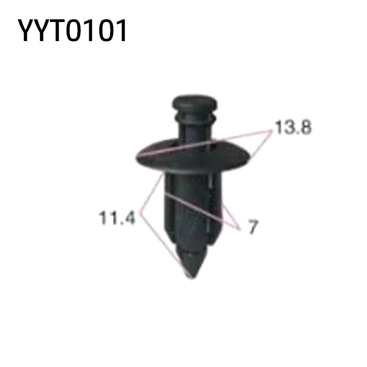 High Quality Universal Auto Plastic Clips Car Door Trim Clips Push Type Clip for Car