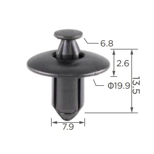#BC Auto Fastener Car Trunk Ceiling Fixed Clamp Push Type Interior Plastic Clip All Types Auto Fastener Fit for All Car