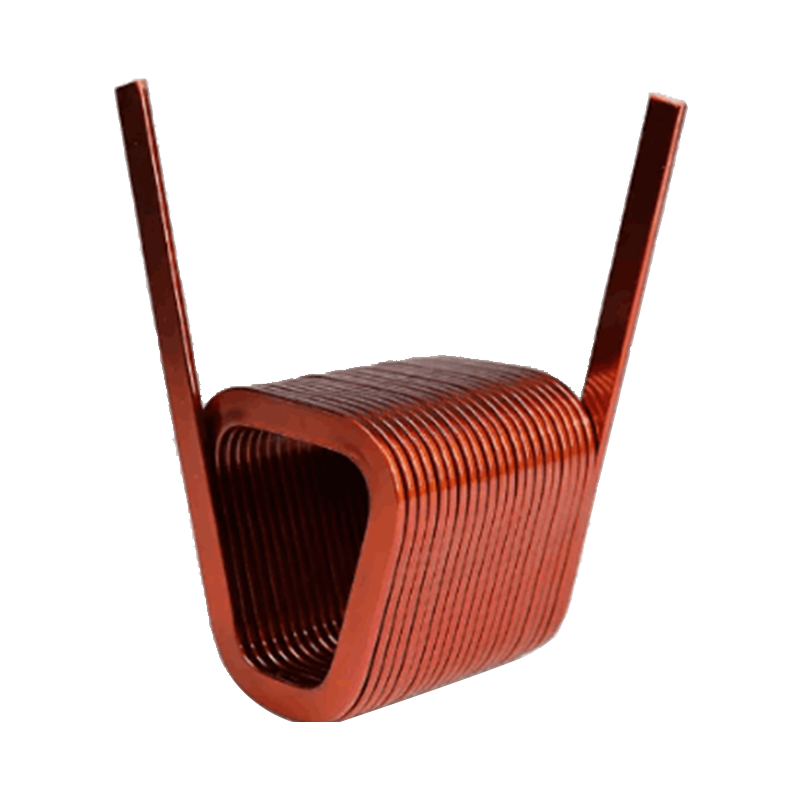 Flat Wire Helical Enameled Copper Winding Coil for Inductor