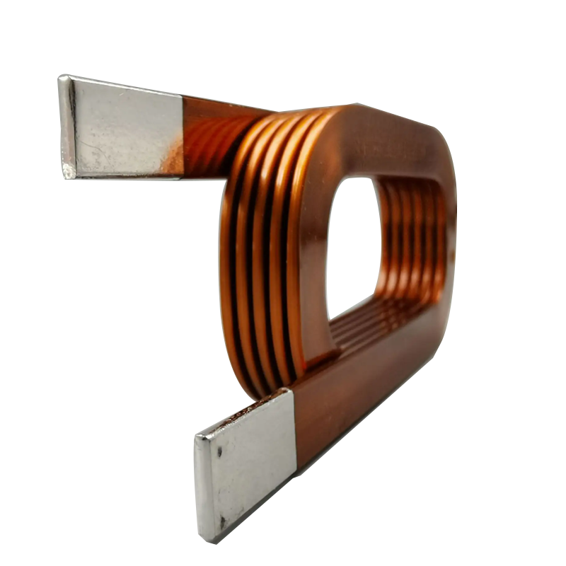 Flat Wire Helical Enameled Copper Winding Coil for Inductor