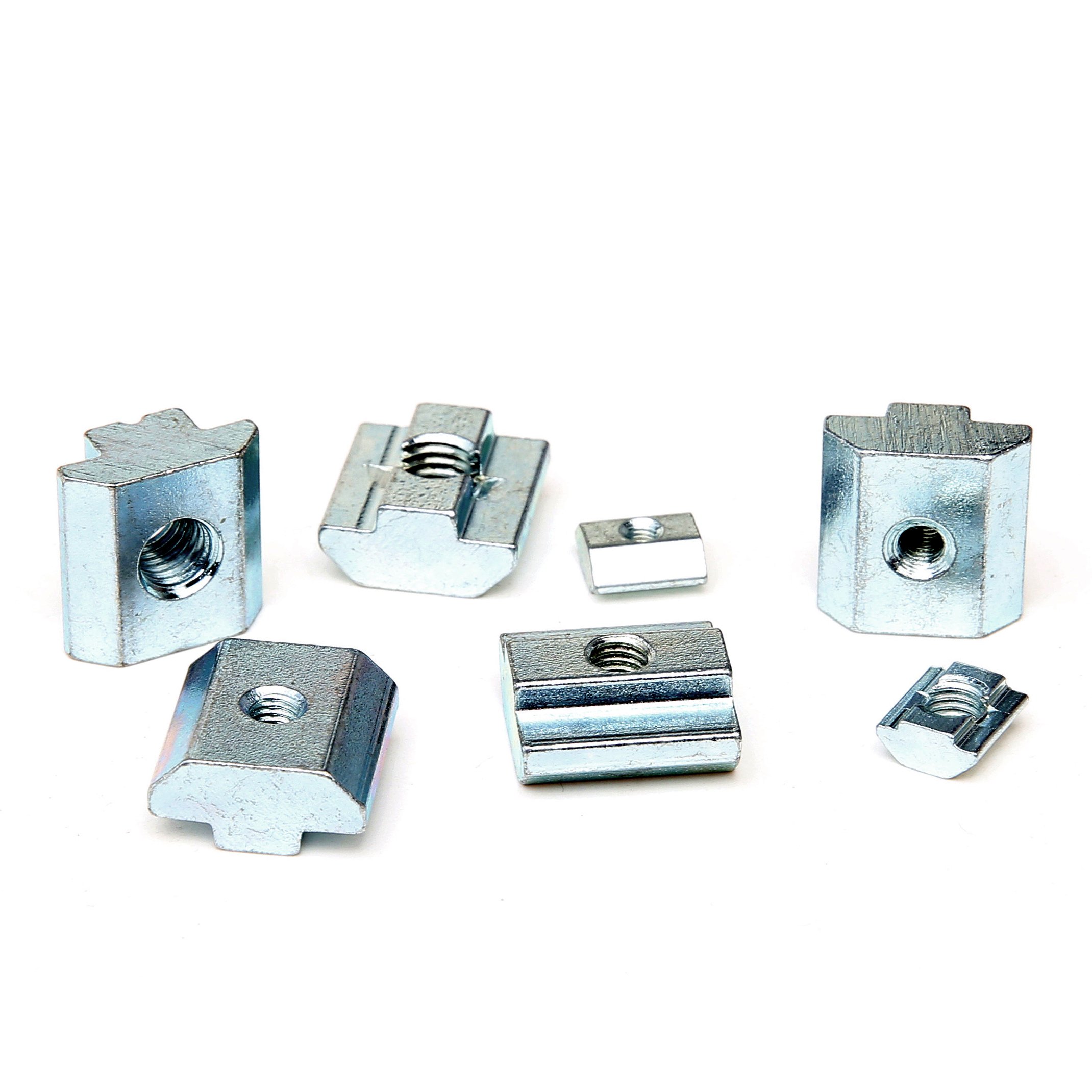 Stainless Steel 304 DIN Sliding Nut Slide T Nut For Aluminum Profiles Galvanized Nickel Plated Hardware Fastener 20 30 40 45