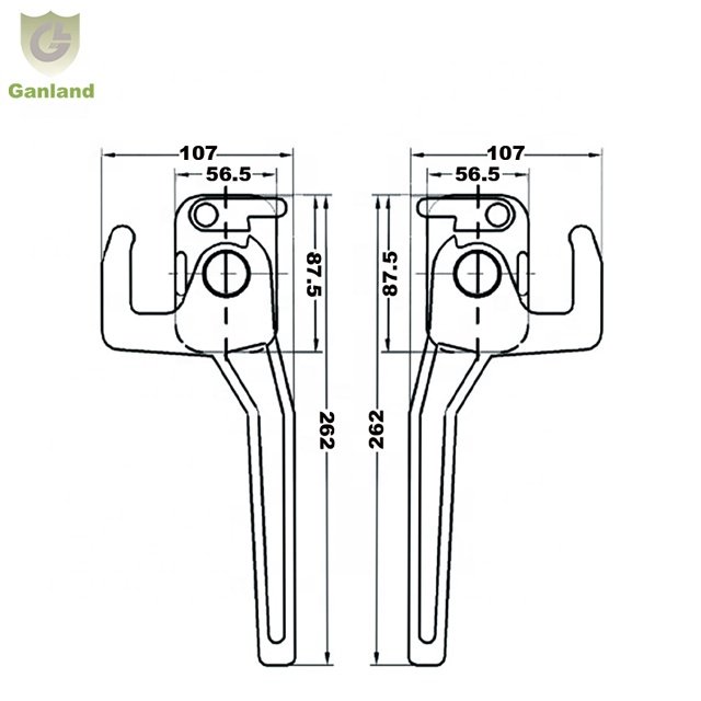 GL-14132 Heavy Duty Casted Dropside Latch For Truck