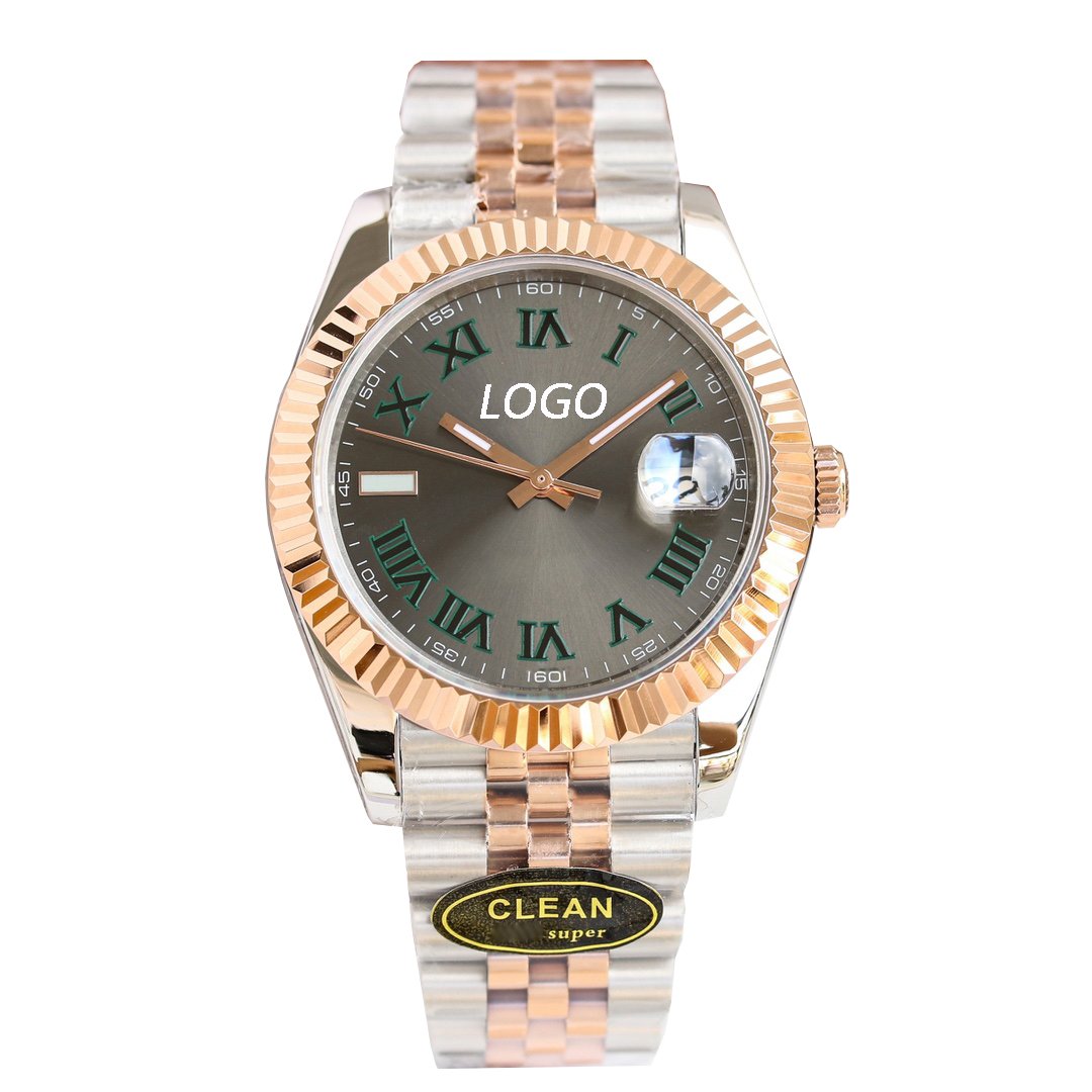 Brand Luxury men's automatic Mechanical Watch 904L steel band watch Custom mark Date Men's business standard waterproof watch