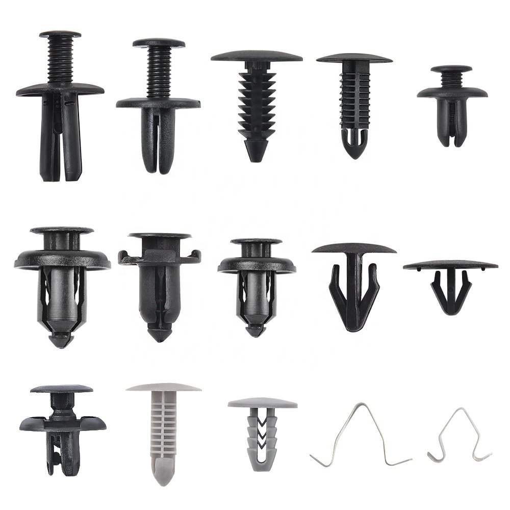500pcs Universal Auto Clips and Plastic Fasteners Car Mats, Automotive Door Panel Bumper Floor Clip For Gm Ford Toyota Honda