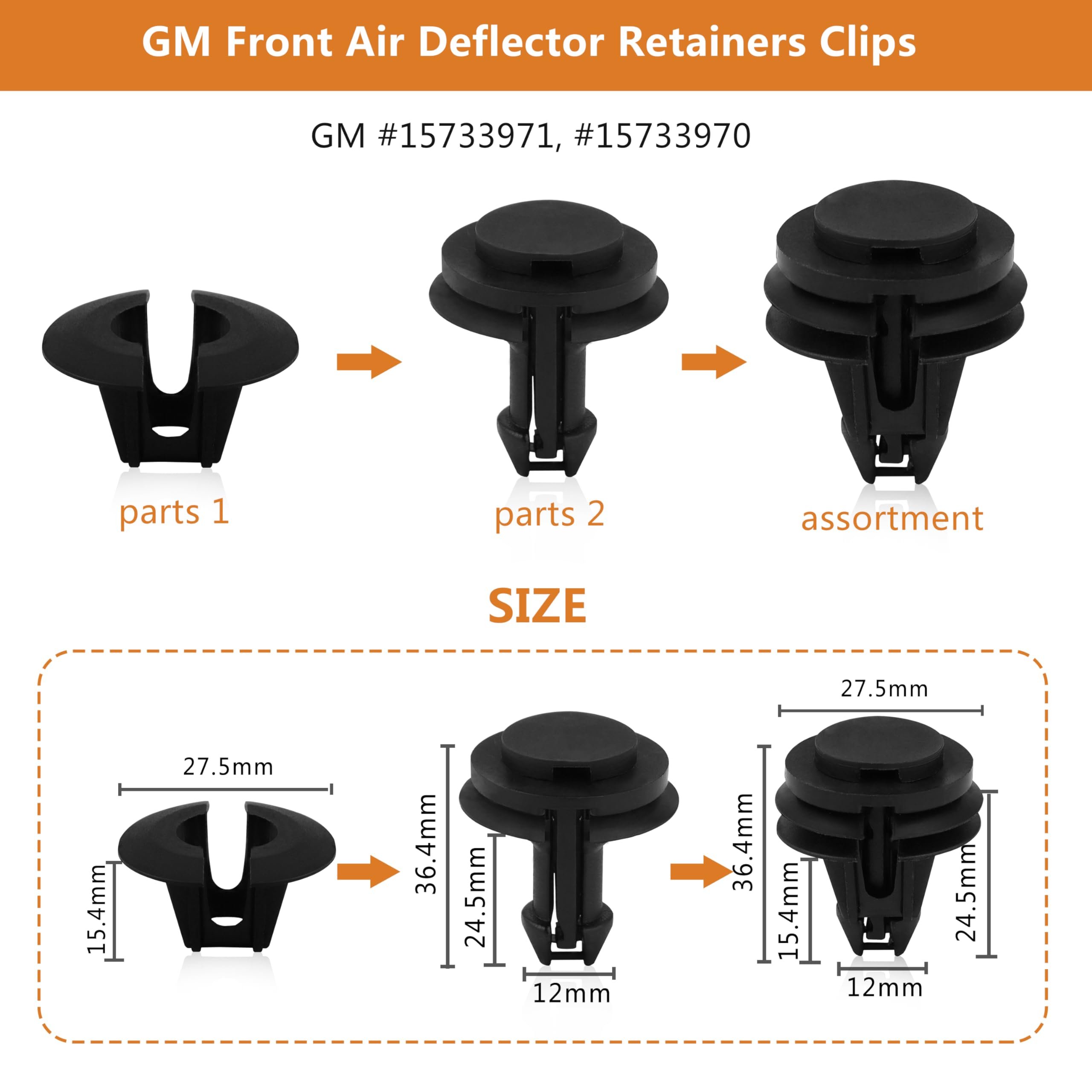 1001PCS Car Bumper Clips Shield Retainer Clips Plastic Rivets Automotive Push Pins Assortment Xmas Tree Fasteners Kit