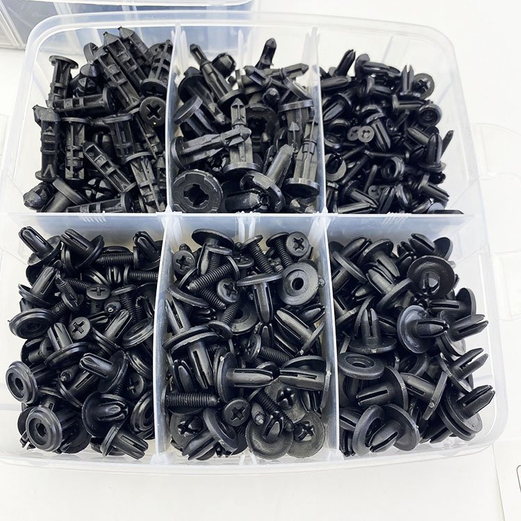 630 Pcs Car Retainer Clips Plastic Fasteners Kit Rivets Kits 16 Most Popular Sizes Auto Push Pin
