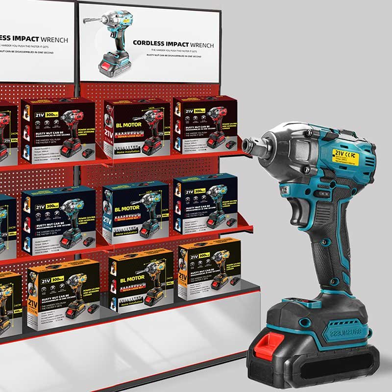 Max Fastening Torque 500N.m Li-ion Battery Power Wrenches 20V 1/4 Inch Cordless Impact Wrench