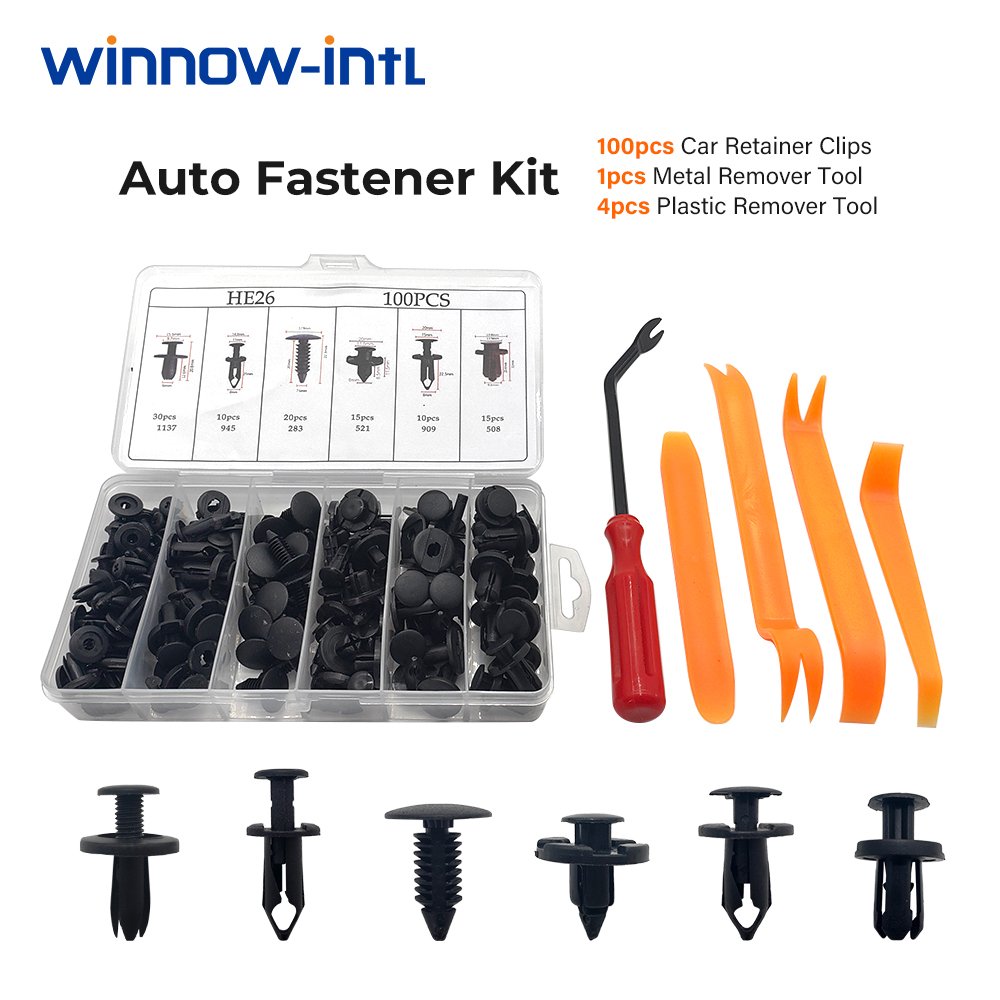 Factory Universal Mixed Plastic Auto Bumper Retainer Kit All Types Fastener Clip Set