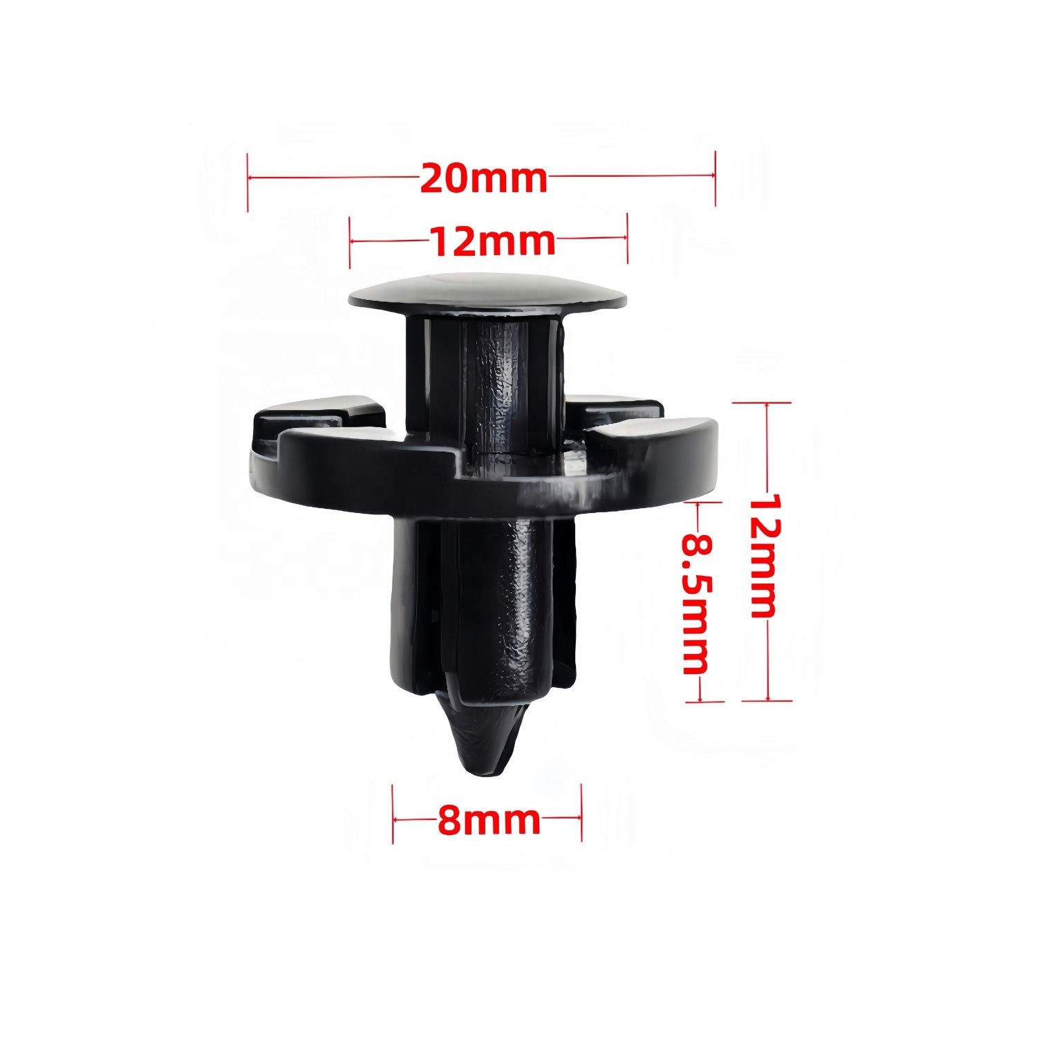 Auto fastener Plastic Nylon clip 8mm Push-type Retainer Clip Bumper Clips for Nissan