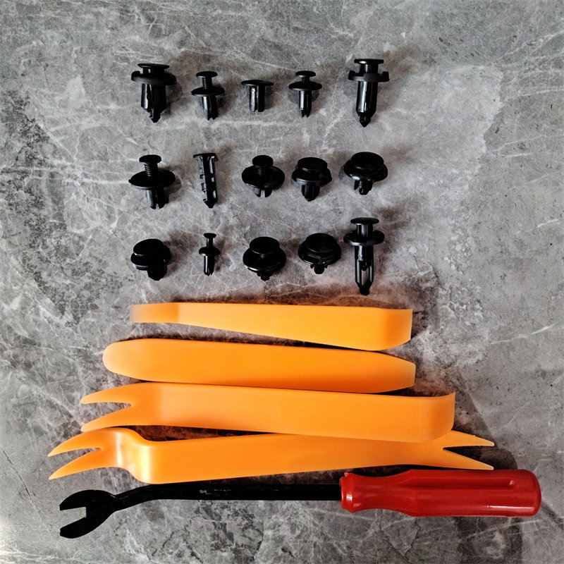 635PCS Car Plastic Fastener Clips Set Mixed Auto Body Push Retainer Pin Rivet With Tools Bumper Door Trim Panel Fastener Clip