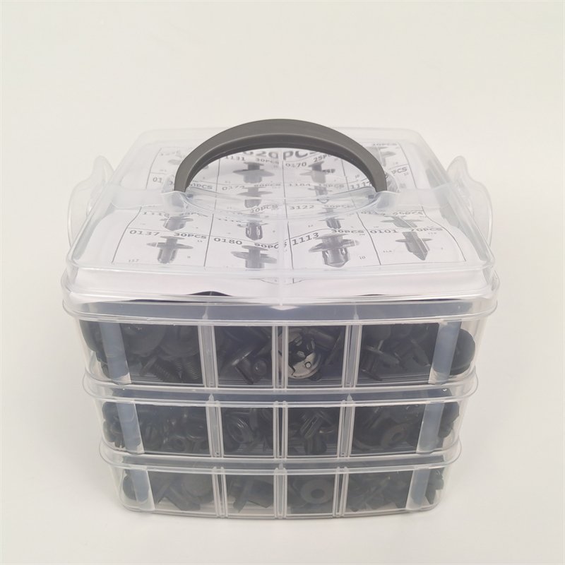 635PCS Car Plastic Fastener Clips Set Mixed Auto Body Push Retainer Pin Rivet With Tools Bumper Door Trim Panel Fastener Clip