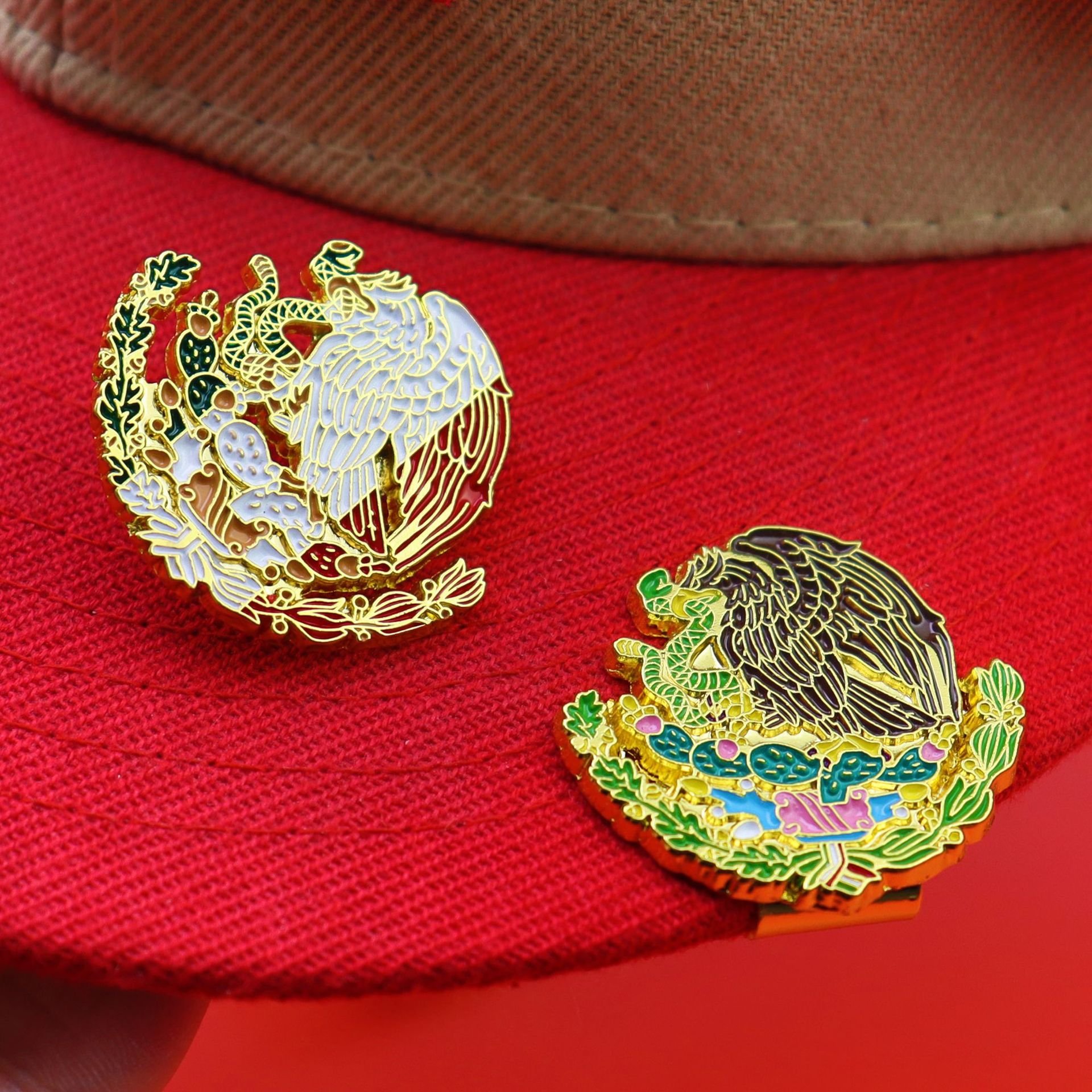 Custom-shaped Soft Hard Enamel Mexican Cap Pin Metal Lapel Pin With Casting Die Cut Dyed Techniques Business Gift Advertising