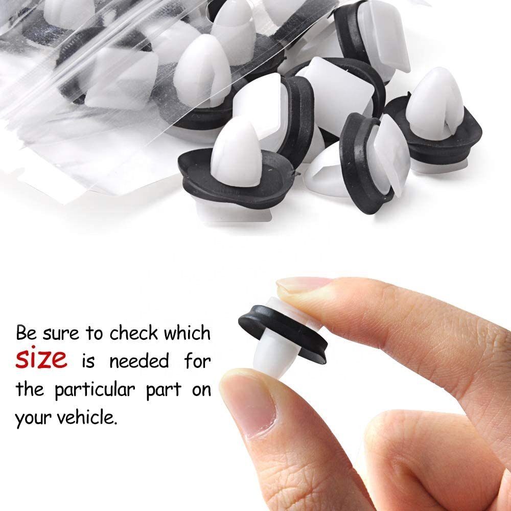 QGZ013 20Pcs Car Door Trim Clips and fasteners For Citroen Fiat Ducato 856543 Plastic Side Moulding 71728806 car body clips