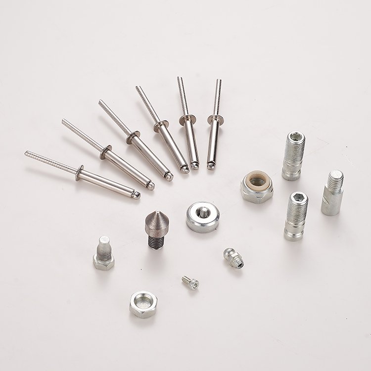 Custom Auto Fasteners Non-Standard Stamping Parts round Head Bolt Nut Cars Made Steel Stainless M3 Thread Available Nylon Alloy