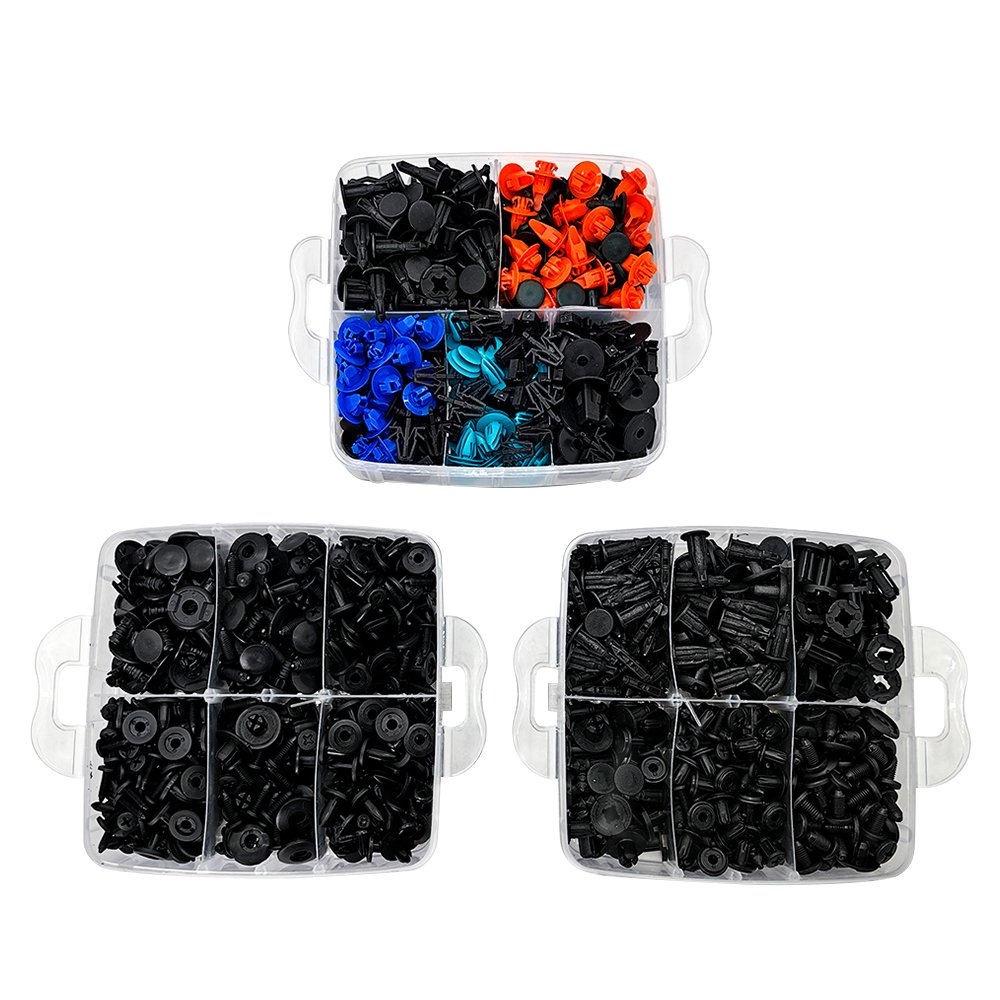 635Pcs/Box Car Retainer Fastener Set Plastic Push Clips