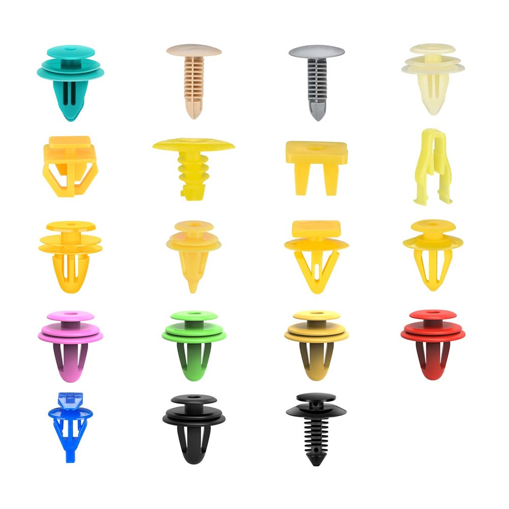 1000Pcs car clips fasteners Plastic Automotive Push Retainer Door Panel Trim clips Assortment Fender Rivet Bumper Kit Set