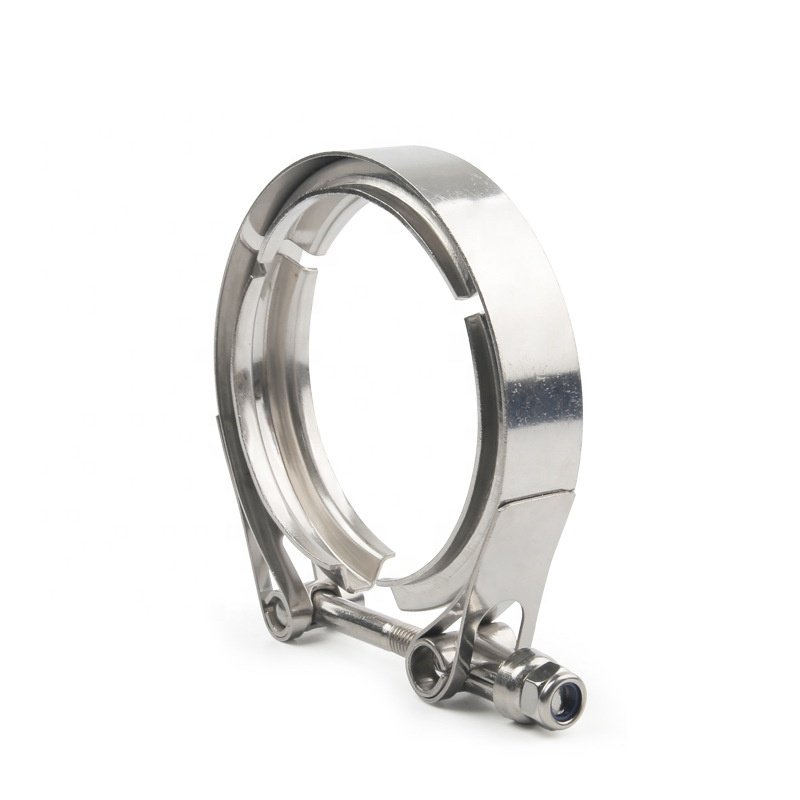Stainless Steel Heavy Duty V Band Hose Clamps V Band Turbo Exhaust Pipe Coupling Clamps