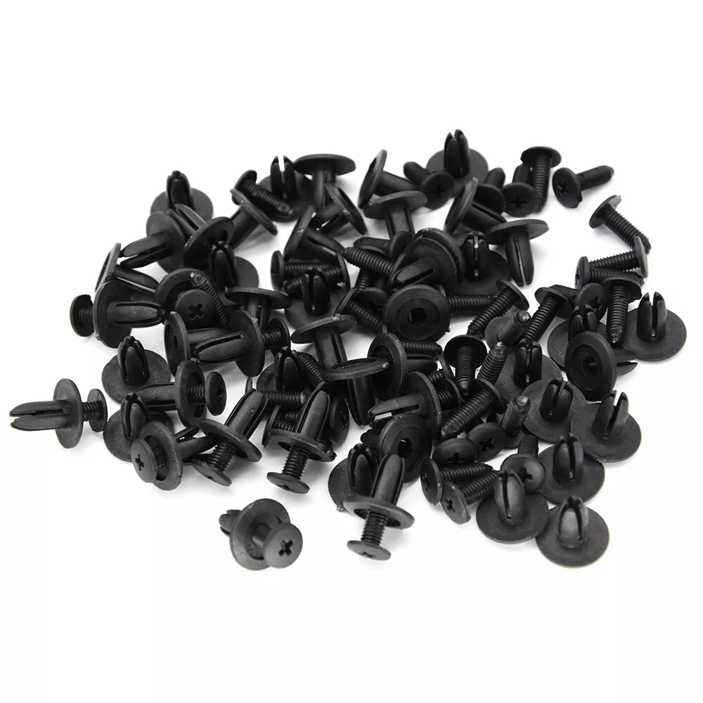 Wholesale 1000pcs QGC-D008 Nylon Bumper Fastener Rivet Clips Auto Body Fasteners & Clips for GM Ford Stock Available