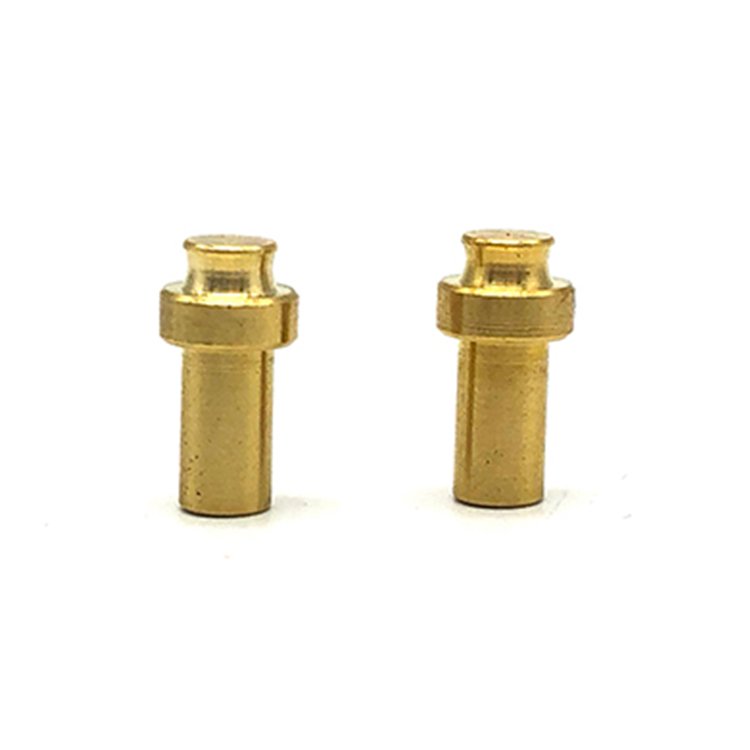CNC Custom Spring Loaded Pogo Pin Plug Connector Brass Pin Wtih Gold plated spring pins