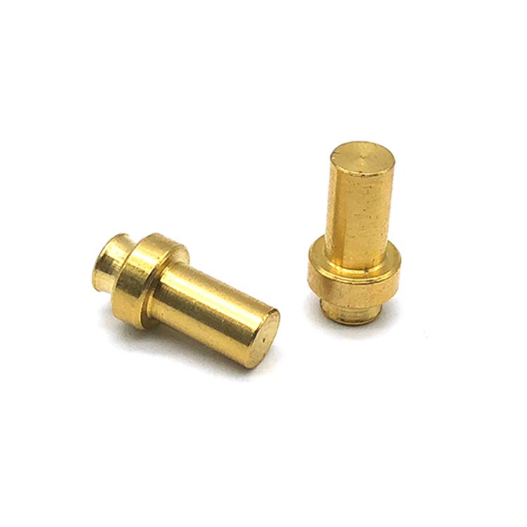 CNC Custom Spring Loaded Pogo Pin Plug Connector Brass Pin Wtih Gold plated spring pins