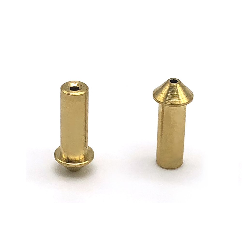 CNC Custom Spring Loaded Pogo Pin Plug Connector Brass Pin Wtih Gold plated spring pins
