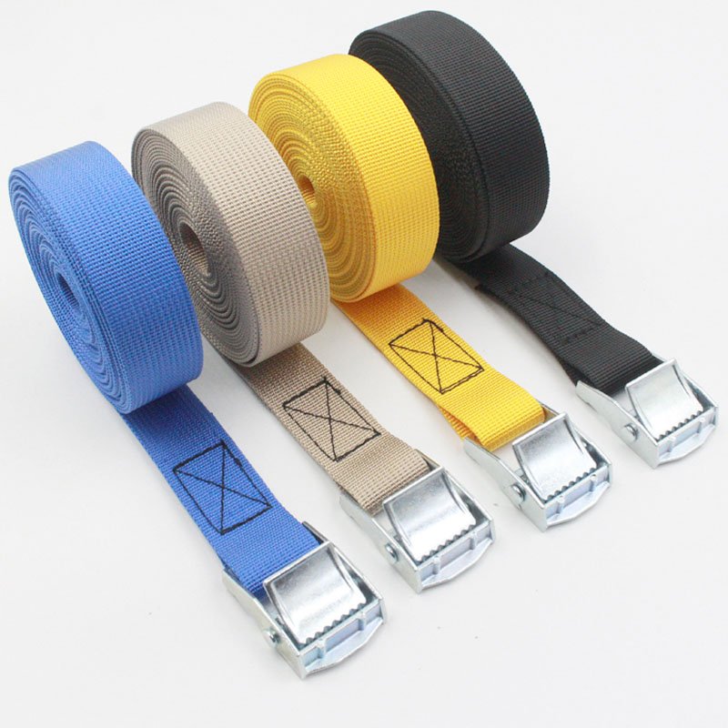 Metal Cam Buckle Tie Down Strong Pallet Strapping Belt Quick Lock Rachet Straps Cargo Lash Fasten Belt