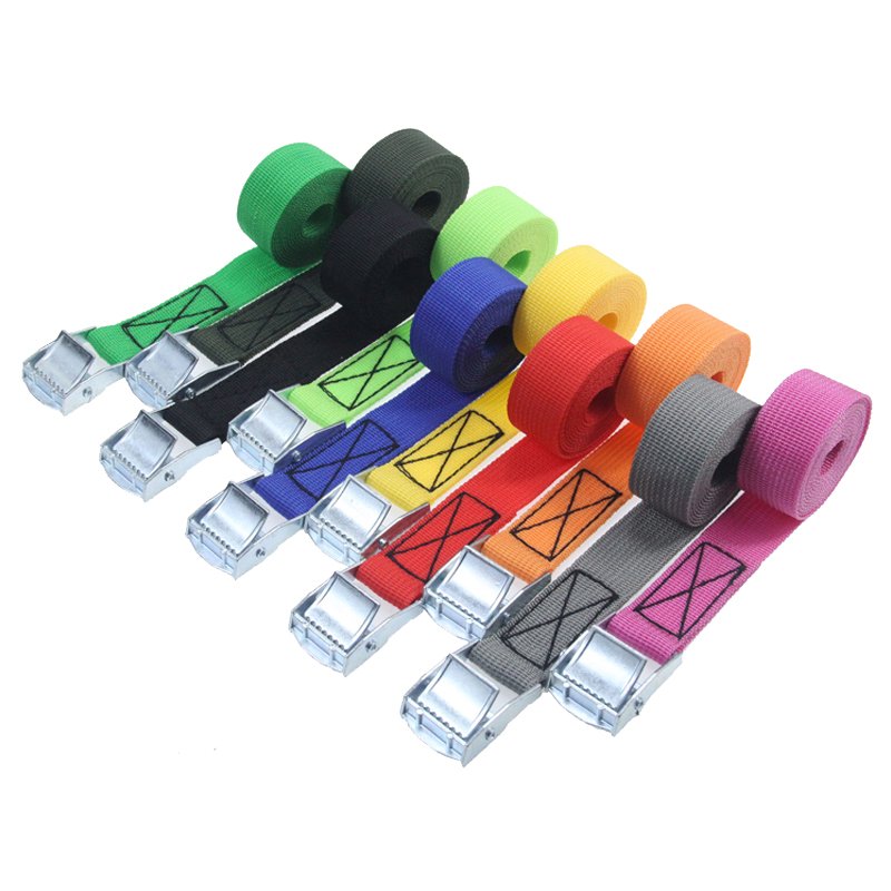 Metal Cam Buckle Tie Down Strong Pallet Strapping Belt Quick Lock Rachet Straps Cargo Lash Fasten Belt