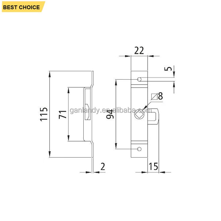 GL-14147 Cabinet Lock Metal Budget Lock for Access Doors