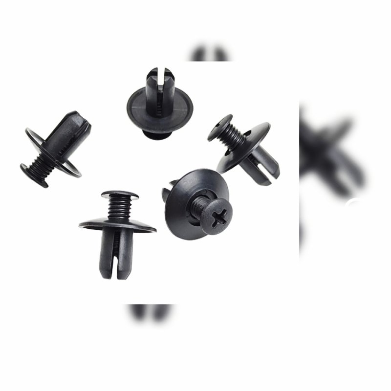 Universal Auto Fastener Plastic Nylon Clip 8mm Push-type Retainer Clip Bumper Clips