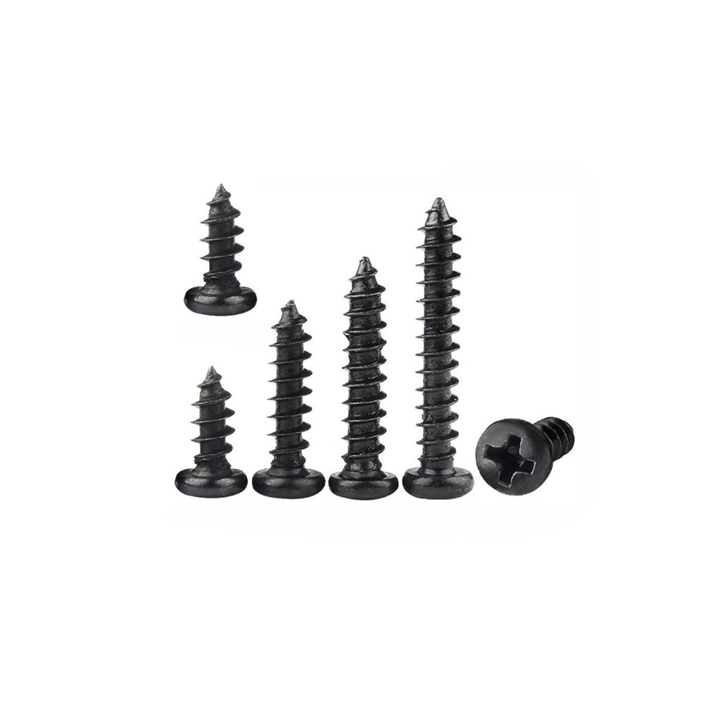 M1 M2.5M3M5M6 Screw + Nut Hexagonal Head Steel Black 8.8 For Metal Black Auto Screws Fasteners Standard
