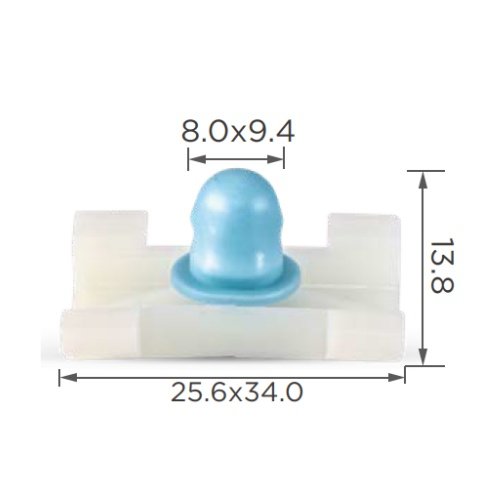 0OA004 Exterior Door Side Moulding Clip Universal Automotive Parts Plastic Rivet Car Clips Auto Fasteners Clip Can Be Mixed