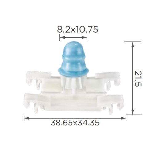 0OA004 Exterior Door Side Moulding Clip Universal Automotive Parts Plastic Rivet Car Clips Auto Fasteners Clip Can Be Mixed